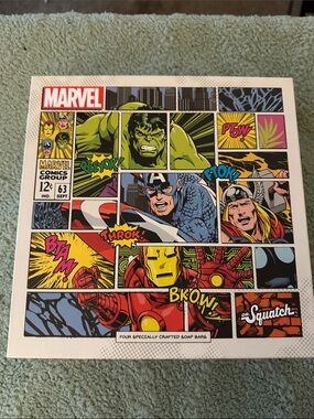 Dr. Squatch Marvel Comic Panel Art Soap Box — Red, Green, Blue, Yellow
